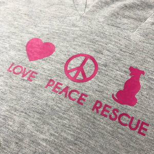 Outfit - Kapuzenpullover »Love Peace Rescue« - unser Tierschutzprodukt