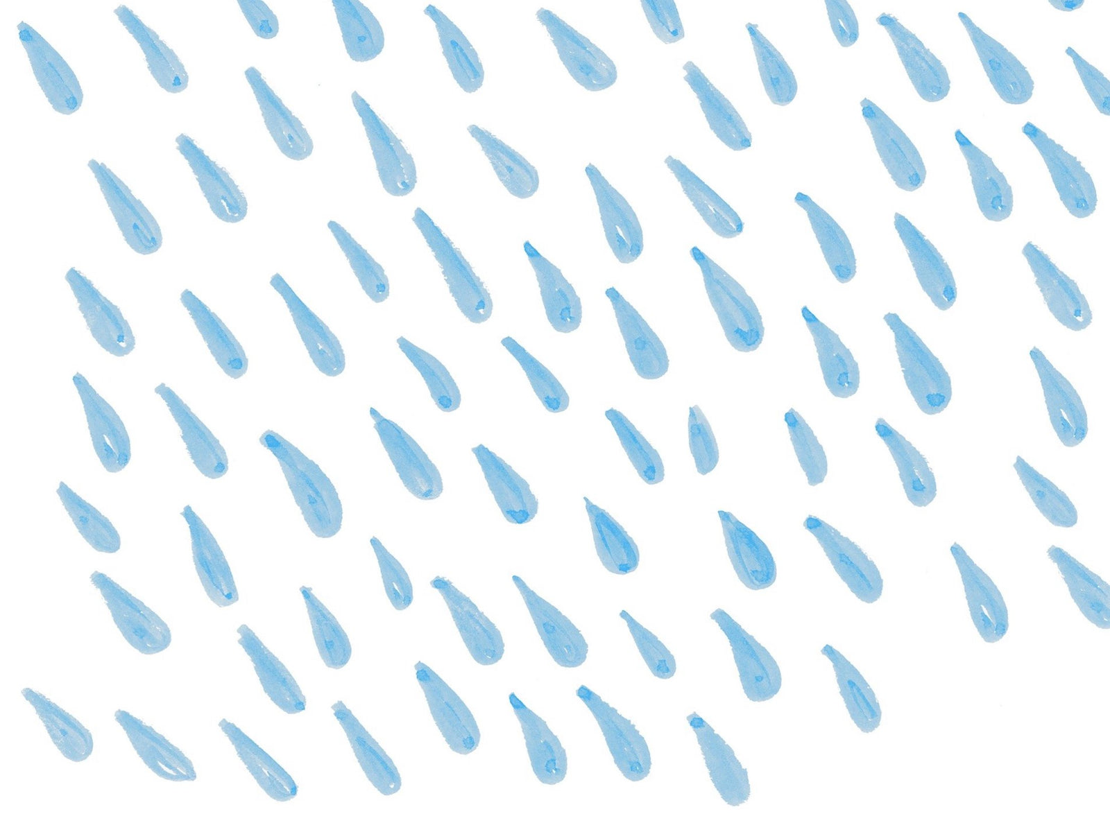 Regenaquarell für Blogbeitrag über Hunde Regenmantel