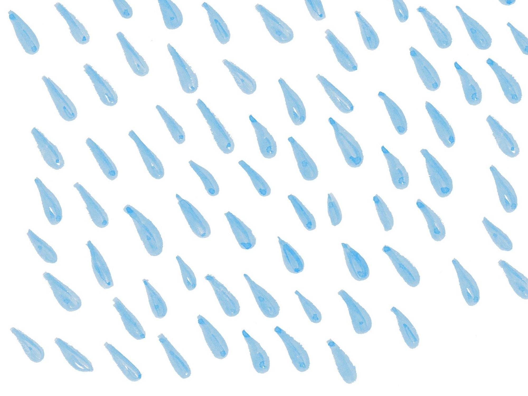 Regenaquarell für Blogbeitrag über Hunde Regenmantel