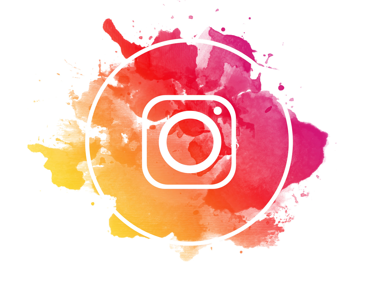 Instagram Logo als bunte Illustration