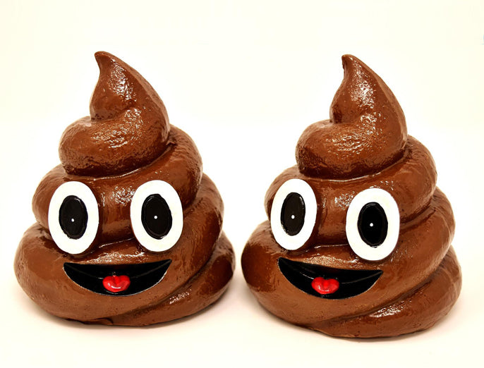 Blogbeitrag zum Thema Kotfressen beim Hund Emojis poop