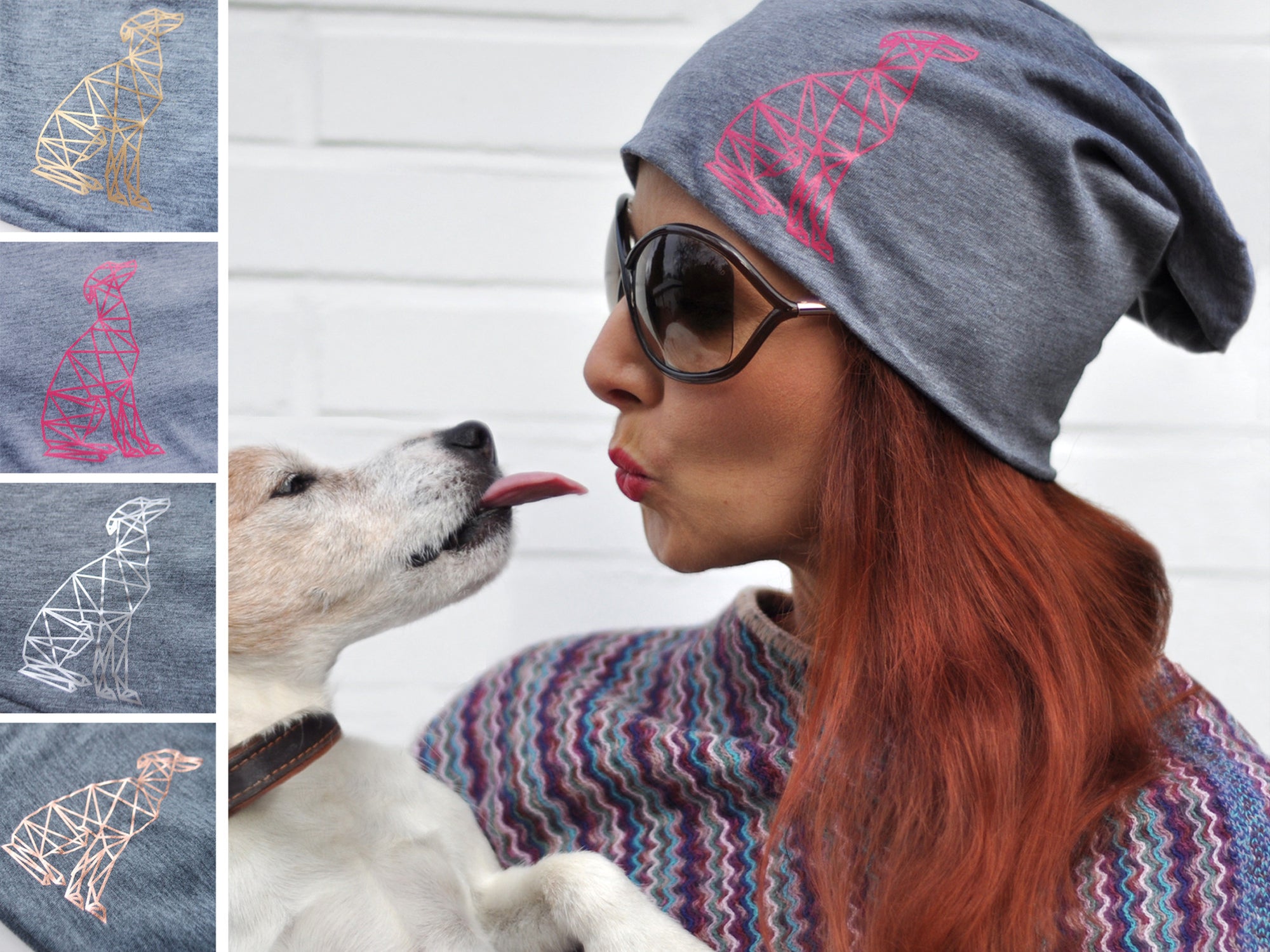 Produkt | paraperro goes Fashion - Beanies mit Hundesilhouette