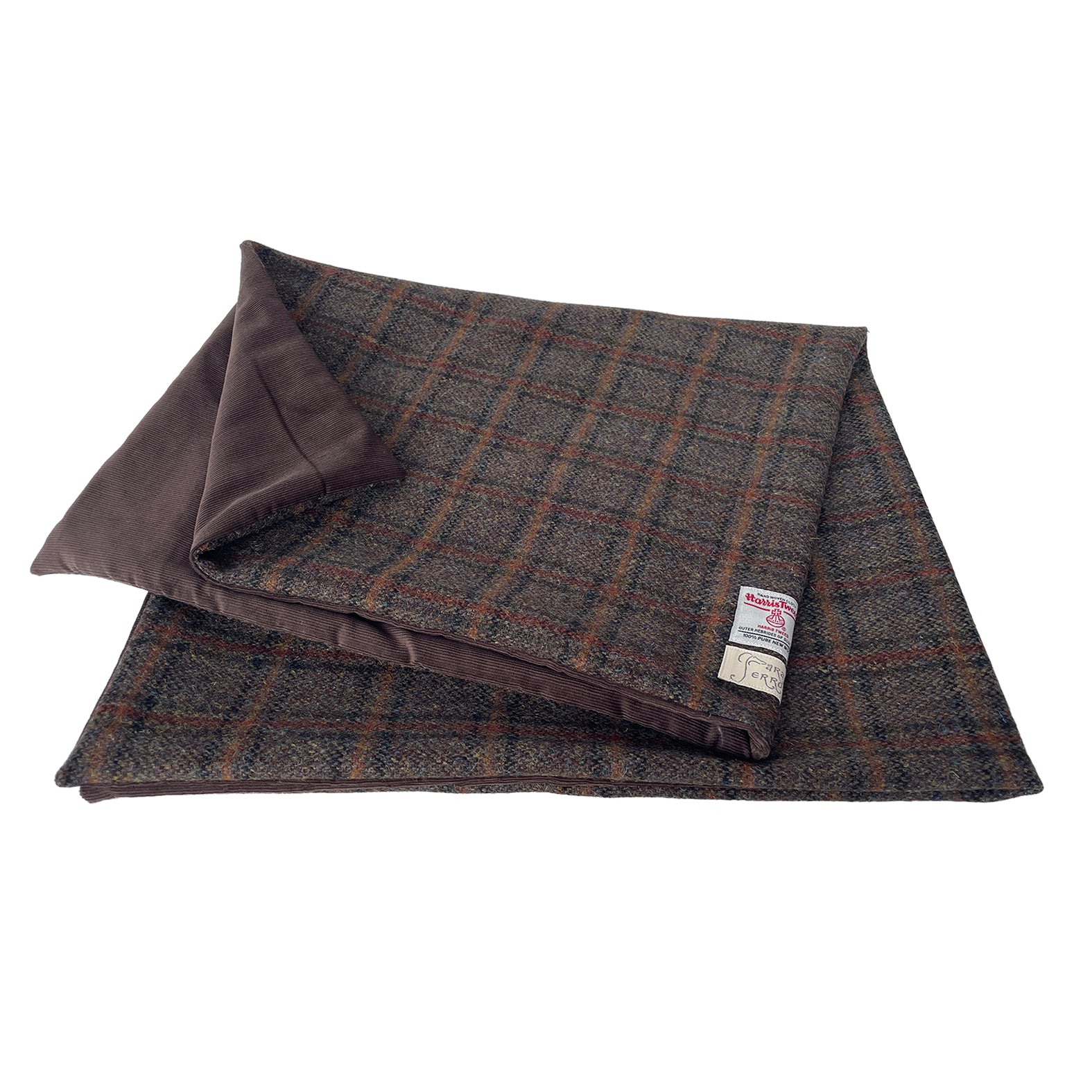 Hundedecke »HARRIS TWEED - dark chocolate« - 77 x 97