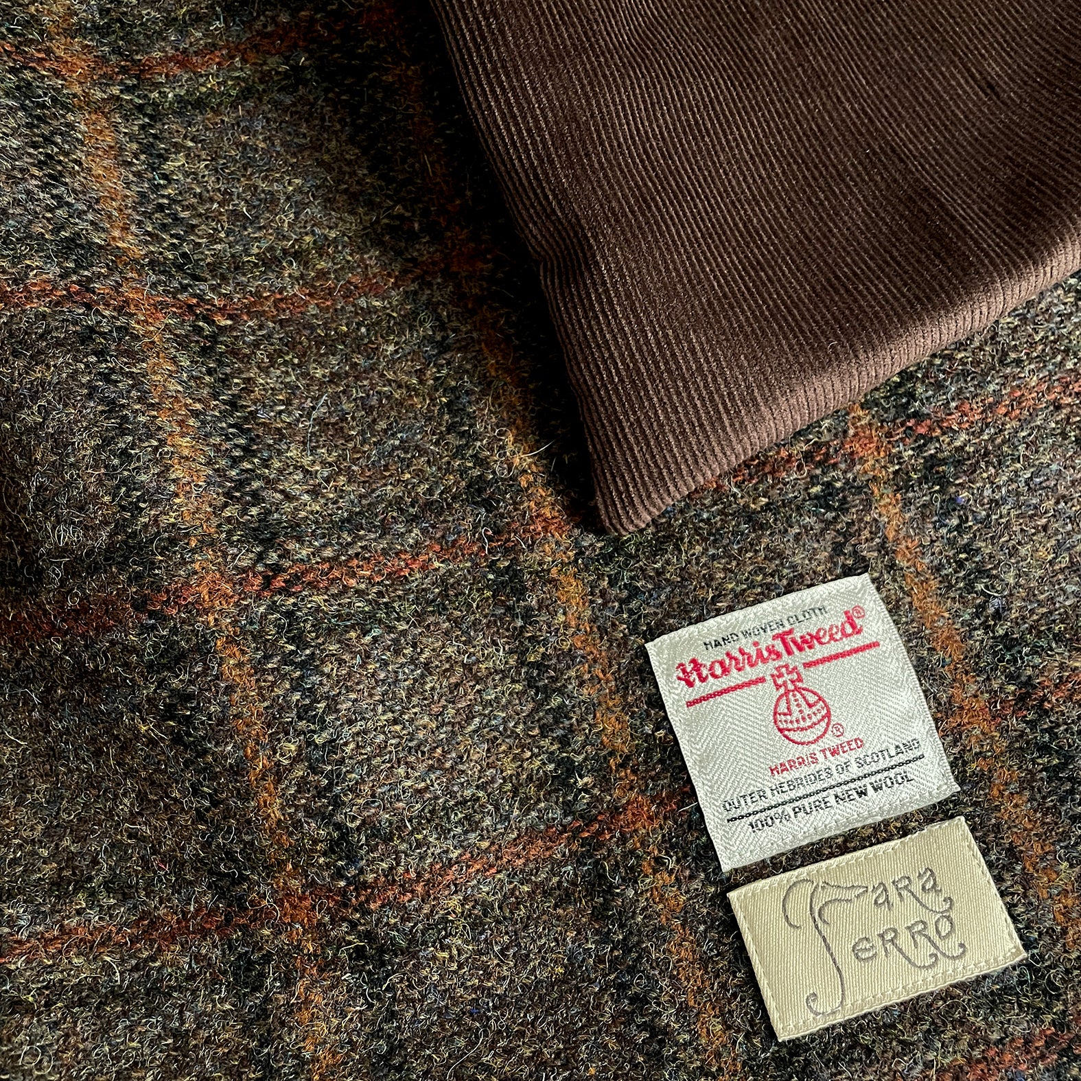 Hundedecke »HARRIS TWEED - dark chocolate« - 77 x 97