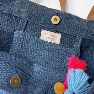 Shopper »J'adore my dog« -  Blau | Neonpink