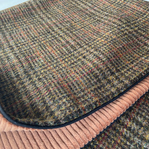 Hundedecke »HARRIS TWEED - Olive & Chestnut« - 77 x 102