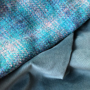 Hunde-Liegedecke »HARRIS TWEED - Ocean« - 75 x 115