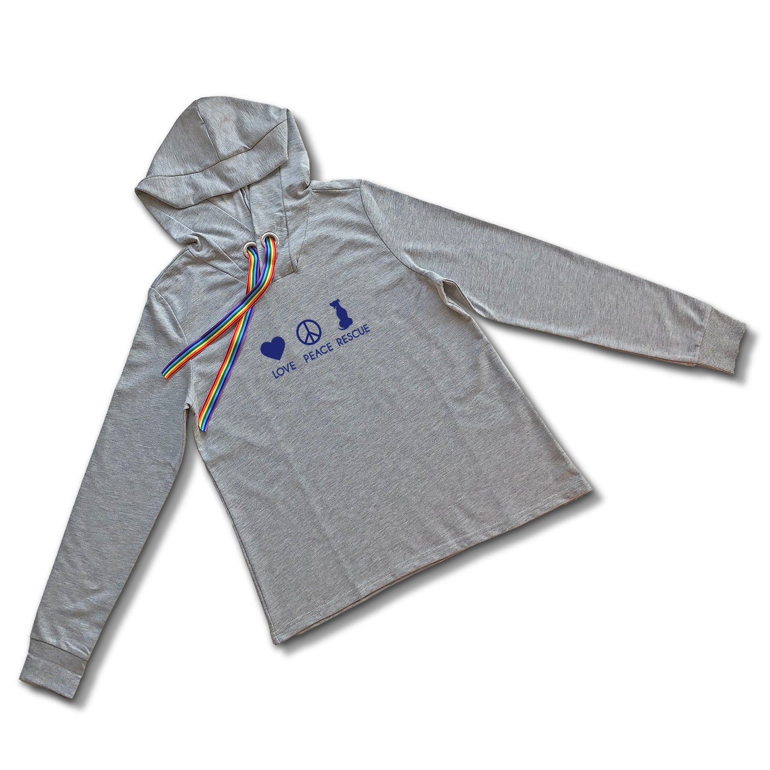 Outfit - Kapuzenpullover »Love Peace Rescue« - unser Tierschutzprodukt