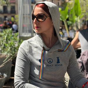 Outfit - Kapuzenpullover »Love Peace Rescue« - unser Tierschutzprodukt