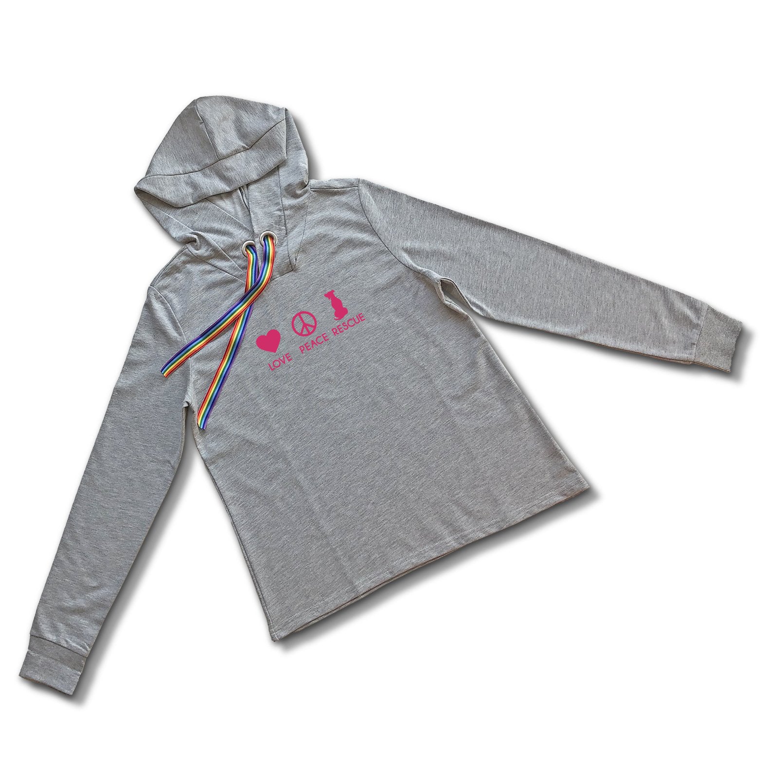 Outfit - Kapuzenpullover »Love Peace Rescue« - unser Tierschutzprodukt