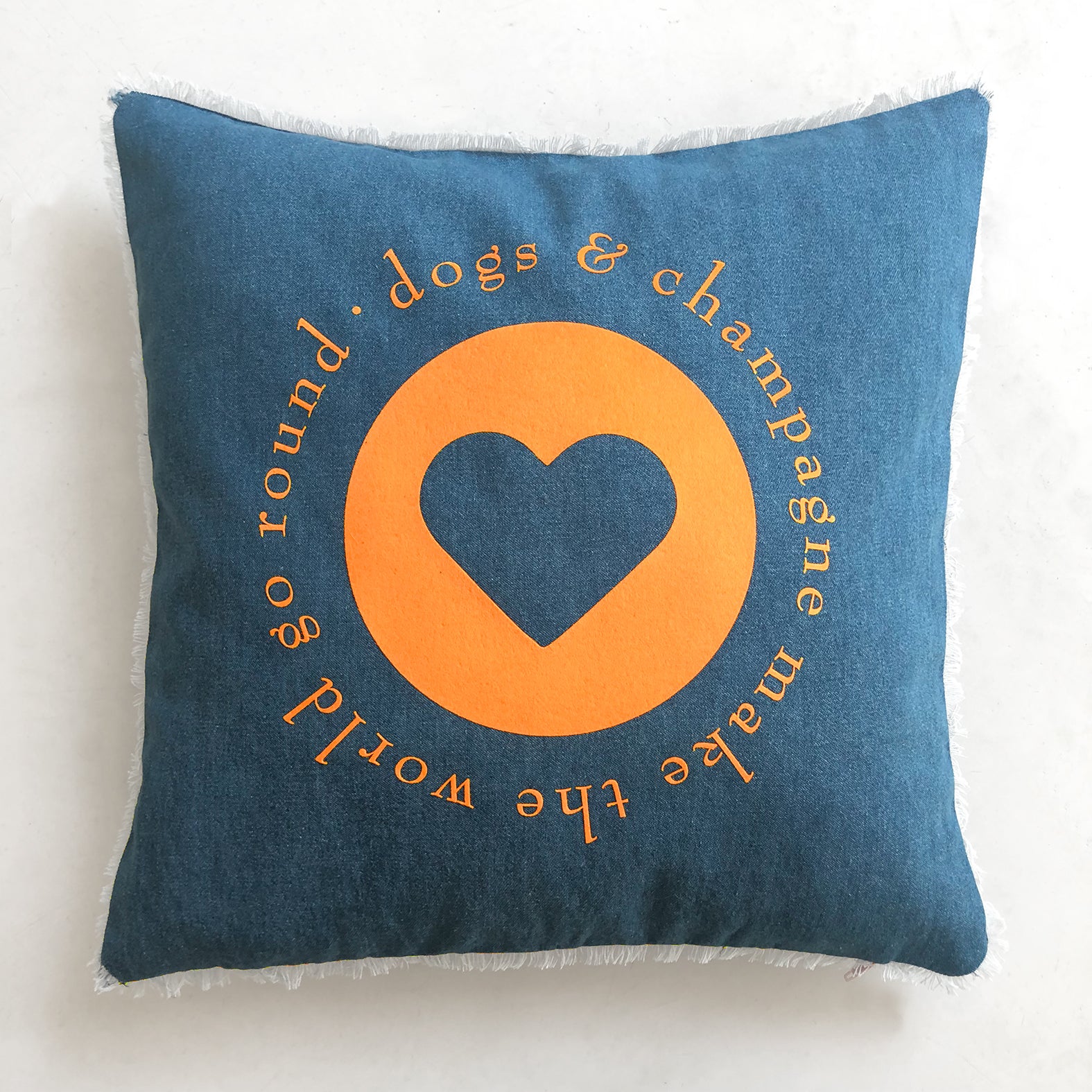 Kissen »dogs and champagne«